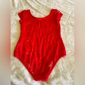 Active Basic Blood Orange Bodysuit One Piece